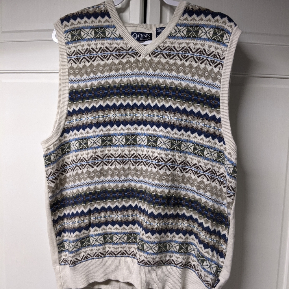 Chaps sweater vest